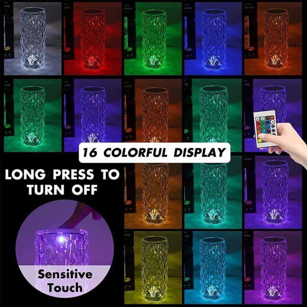 Crystal Lamp,16 Color Changing - Image 4